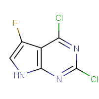 1053228-29-7 2,4-dichloro-5-fluoro-7H-pyrrolo[2,3-d]pyrimidine chemical structure