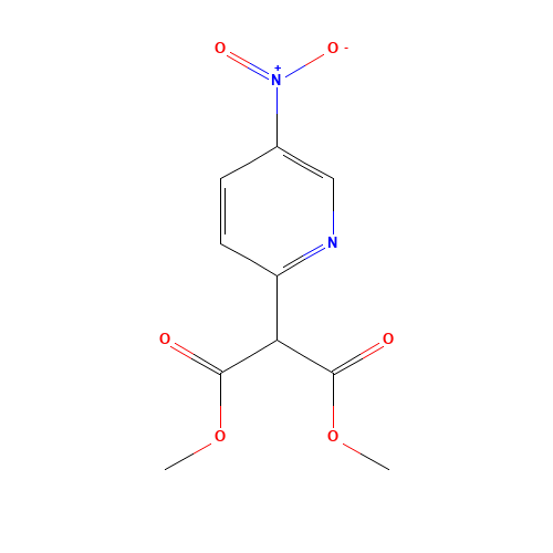 68719-87-9 dimethyl 2-(5-nitropyridin-2-yl)propanedioate chemical structure