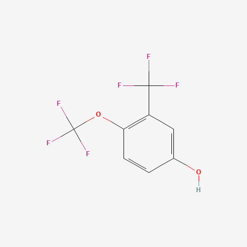 120355-08-0 Phenol, 4-(trifluoromethoxy)-3-(trifluoromethyl)- chemical structure