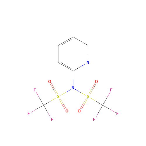 145100-50-1 1,1,1-trifluoro-N-pyridin-2-yl-N-(trifluoromethylsulfonyl)methanesulfonamide chemical structure