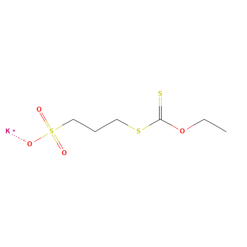 93841-14-6 potassium;3-ethoxycarbothioylsulfanylpropane-1-sulfonate chemical structure