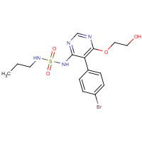 1393813-43-8 2-[5-(4-bromophenyl)-6-(propylsulfamoylamino)pyrimidin-4-yl]oxyethanol chemical structure