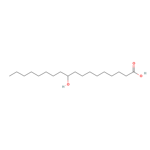 638-26-6 10-hydroxyoctadecanoic acid chemical structure