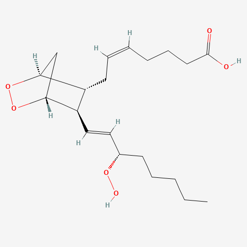 51982-36-6 (Z)-7-[(1S,4R,5R,6R)-5-[(E,3S)-3-hydroperoxyoct-1-enyl]-2,3-dioxabicyclo[2.2.1]heptan-6-yl]hept-5-enoic acid chemical structure