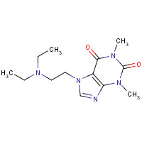 314-35-2 7-[2-(diethylamino)ethyl]-1,3-dimethylpurine-2,6-dione chemical structure