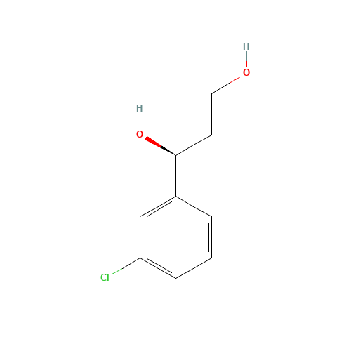 625095-57-0 (S)-1-(3-Chlorophenyl)-1,3-propanediol chemical structure