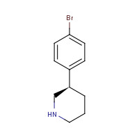 1336754-69-8 Piperidine, 3-(4-bromophenyl)-, (3R)- chemical structure
