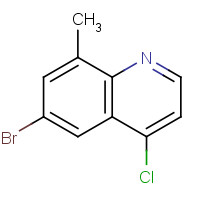 1086062-90-9 6-bromo-4-chloro-8-methylquinoline chemical structure