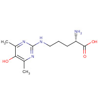 195143-52-3 (2S)-2-amino-5-[(5-hydroxy-4,6-dimethylpyrimidin-2-yl)amino]pentanoic acid chemical structure