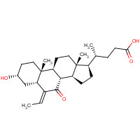 1516887-33-4 (4R)-4-[(3R,5R,6E,8S,9S,10R,13R,14S,17R)-6-ethylidene-3-hydroxy-10,13-dimethyl-7-oxo-2,3,4,5,8,9,11,12,14,15,16,17-dodecahydro-1H-cyclopenta[a]phenanthren-17-yl]pentanoic acid chemical structure
