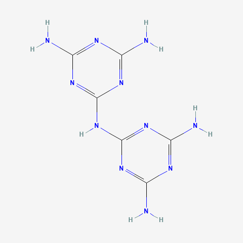 3576-88-3 2-N-(4,6-diamino-1,3,5-triazin-2-yl)-1,3,5-triazine-2,4,6-triamine chemical structure