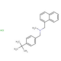 101827-46-7 1-(4-tert-butylphenyl)-N-methyl-N-(naphthalen-1-ylmethyl)methanamine;hydrochloride chemical structure