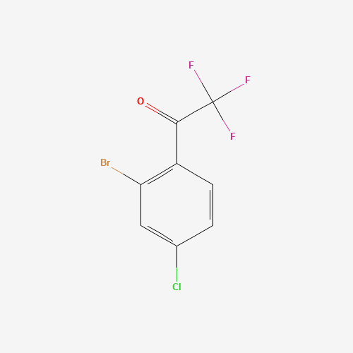 1033805-23-0 1-(2-Bromo-4-chlorophenyl)-2,2,2-trifluoroethanone chemical structure