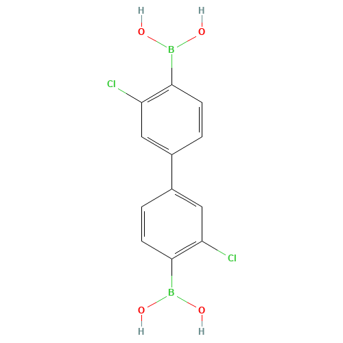 1250864-03-9 B,B`-(3,3`-dichloro[1,1`-biphenyl]-4,4`-diyl)bis chemical structure