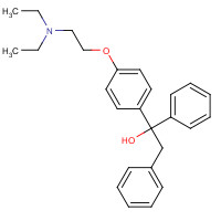 73404-00-9 1-[4-[2-(diethylamino)ethoxy]phenyl]-1,2-diphenylethanol chemical structure