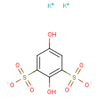 51579-80-7 dipotassium;2,5-dihydroxybenzene-1,3-disulfonate chemical structure