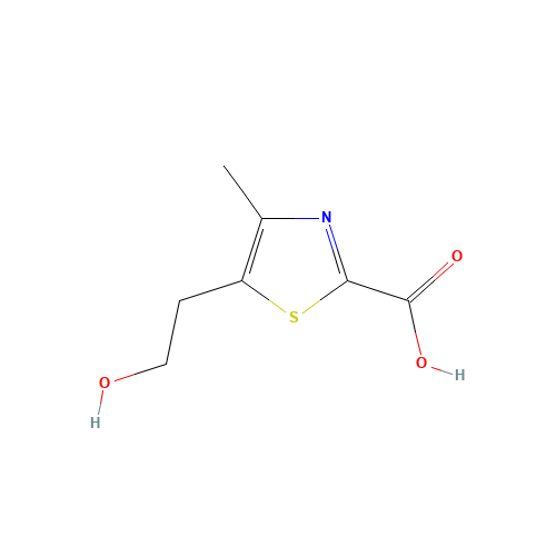 75113-60-9 5-(2-hydroxyethyl)-4-methyl-1,3-thiazole-2-carboxylic acid chemical structure