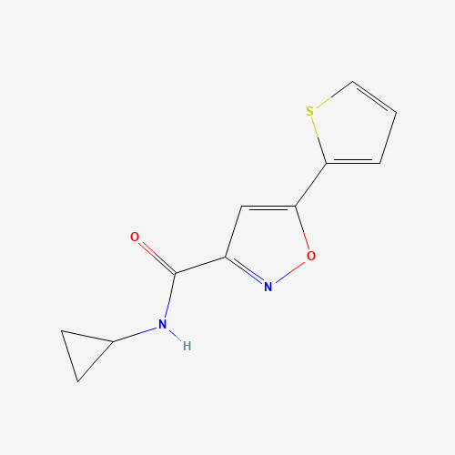 832115-62-5 N-cyclopropyl-5-thiophen-2-yl-1,2-oxazole-3-carboxamide chemical structure