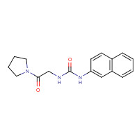 1624117-53-8 1-naphthalen-2-yl-3-(2-oxo-2-pyrrolidin-1-ylethyl)urea chemical structure