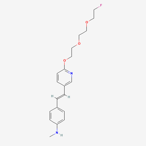 938435-69-9 4-[(E)-2-[6-[2-[2-(2-fluoroethoxy)ethoxy]ethoxy]pyridin-3-yl]ethenyl]-N-methylaniline chemical structure