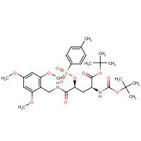 1262523-66-9 (2S,4S)-tert-butyl 2-((tert-butoxycarbonyl)amino)-5-oxo-4-(tosyloxy)-5-((2,4,6-trimethoxybenzyl)amino)pentanoate chemical structure