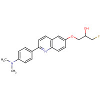 1374107-46-6 1-((2-(4-(dimethylamino)phenyl)quinolin-6-yl)oxy)-3-fluoropropan-2-ol chemical structure