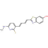 1565797-18-3 2-((1E,3E)-4-(2-fluoro-6-(methylamino)pyridin-3-yl)buta-1,3-dien-1-yl)benzo[d]thiazol-6-ol chemical structure