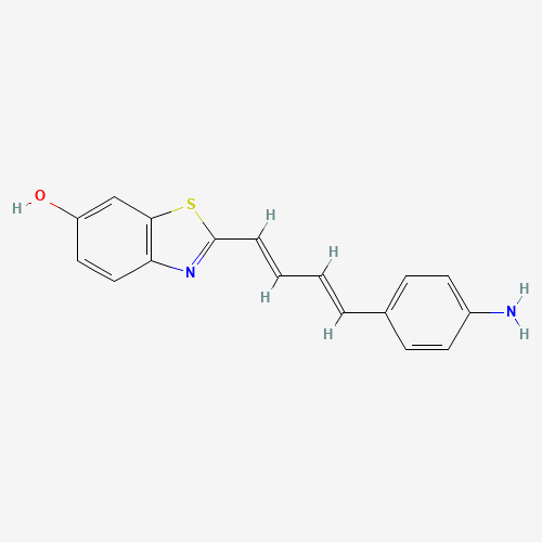 1565797-26-3 2-((1E,3E)-4-(4-aminophenyl)buta-1,3-dien-1-yl)benzo[d]thiazol-6-ol chemical structure