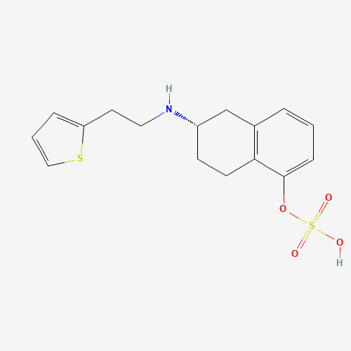 1196459-54-7 [(6S)-6-(2-thiophen-2-ylethylamino)-5,6,7,8-tetrahydronaphthalen-1-yl] hydrogen sulfate chemical structure