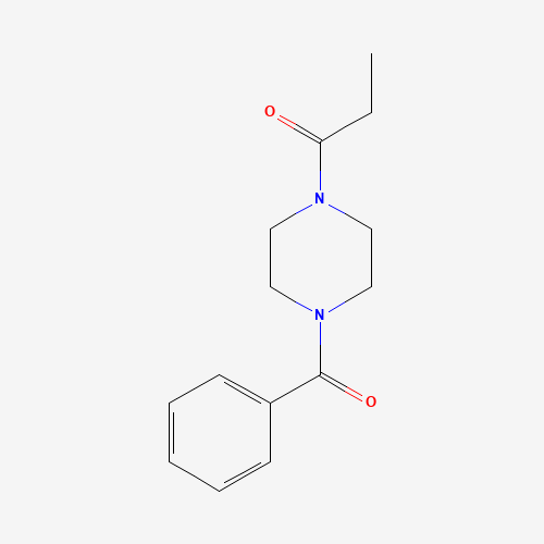 314728-85-3 1-(4-benzoylpiperazin-1-yl)propan-1-one chemical structure