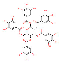 14937-32-7 [(2R,3R,4S,5R,6S)-3,4,5,6-tetrakis[(3,4,5-trihydroxybenzoyl)oxy]oxan-2-yl]methyl 3,4,5-trihydroxybenzoate chemical structure