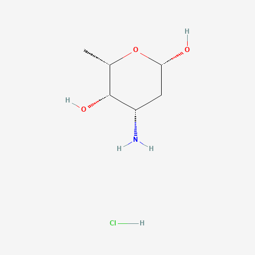 105497-63-0 (2S,4S,5S,6S)-4-amino-6-methyloxane-2,5-diol;hydrochloride chemical structure