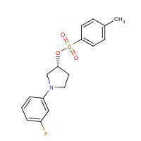873945-29-0 [(3R)-1-(3-fluorophenyl)pyrrolidin-3-yl] 4-methylbenzenesulfonate chemical structure