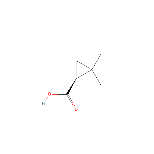 14590-53-5 (1S)-2,2-dimethylcyclopropane-1-carboxylic acid chemical structure
