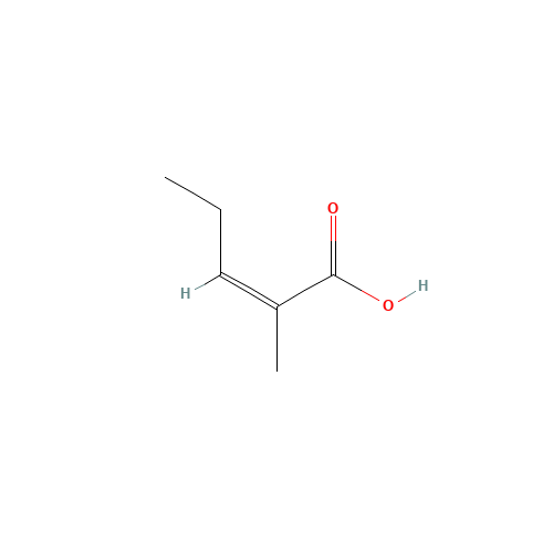 1617-37-4 (Z)-2-methylpent-2-enoic acid chemical structure