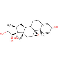 981-34-0 Pregna-​1,​4-​diene-​3,​20-​dione, 9,​11-​epoxy-​17,​21-​dihydroxy-​16-​methyl-​, (9β,​11β,​16β)​- chemical structure