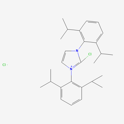 1228185-09-8 1,3-Bis(2,6-di-i-propylphenyl)-2-chloroimidazolium chloride chemical structure