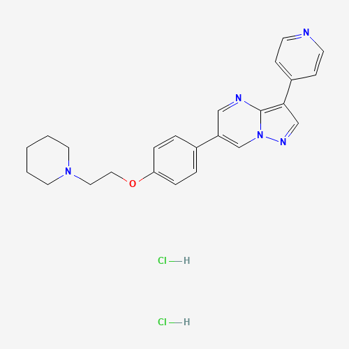 1219168-18-9 6-[4-(2-piperidin-1-ylethoxy)phenyl]-3-pyridin-4-ylpyrazolo[1,5-a]pyrimidine;dihydrochloride chemical structure