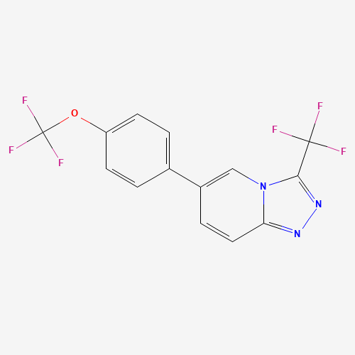 1262618-39-2 6-[4-(trifluoromethoxy)phenyl]-3-(trifluoromethyl)-[1,2,4]triazolo[4,3-a]pyridine chemical structure