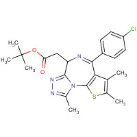 1268524-71-5 (6R)-4-(4-Chlorophenyl)-2,3,9-trimethyl-6H-thieno[3,2-f][1,2,4]triazolo[4,3-a][1,4]diazepine-6-acetic acid 1,1-dimethylethyl ester chemical structure