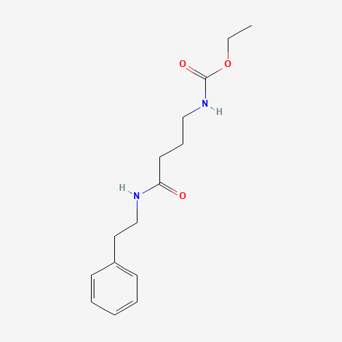 1477949-42-0 ethyl N-[4-oxo-4-(2-phenylethylamino)butyl]carbamate chemical structure