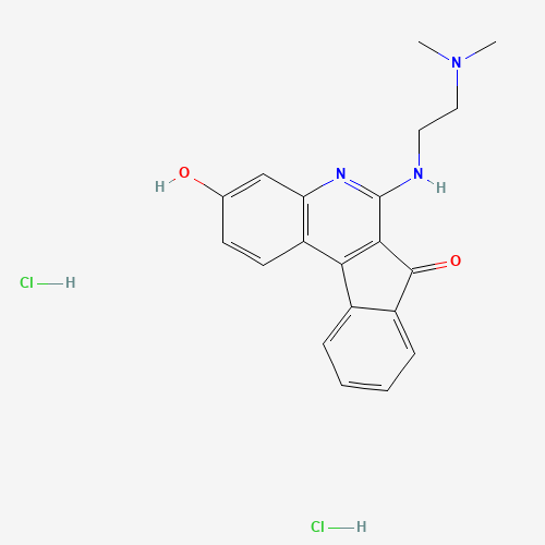 174634-09-4 6-[2-(dimethylamino)ethylamino]-5H-indeno[2,1-c]quinoline-3,7-dione;dihydrochloride chemical structure