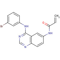194423-15-9 N-[4-(3-bromoanilino)quinazolin-6-yl]prop-2-enamide chemical structure