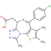 202592-23-2 (S)-(4-Chlorophenyl)-2,3,9-trimethyl-6H-thieno[3,2-f]-[1,2,4]triazolo[4,3-a][1,4]diazepine-6-acetic acid chemical structure