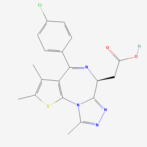 202592-23-2 (S)-(4-Chlorophenyl)-2,3,9-trimethyl-6H-thieno[3,2-f]-[1,2,4]triazolo[4,3-a][1,4]diazepine-6-acetic acid chemical structure