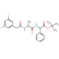 208255-80-5 tert-butyl (2S)-2-[[(2S)-2-[[2-(3,5-difluorophenyl)acetyl]amino]propanoyl]amino]-2-phenylacetate chemical structure