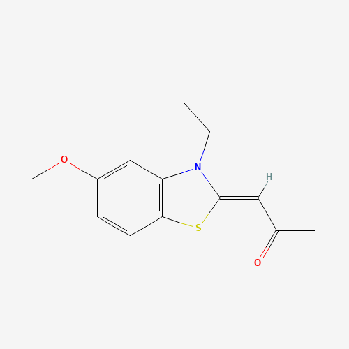 300801-52-9 (1Z)-1-(3-ethyl-5-methoxy-1,3-benzothiazol-2-ylidene)propan-2-one chemical structure