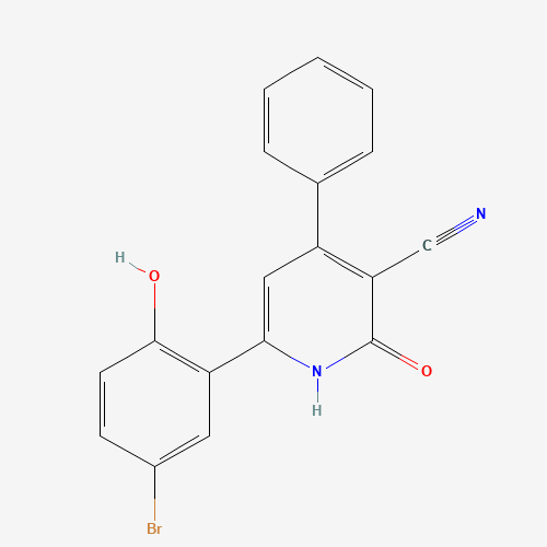 491871-58-0 6-(5-bromo-2-hydroxyphenyl)-2-oxo-4-phenyl-1H-pyridine-3-carbonitrile chemical structure