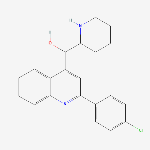 5428-80-8 [2-(4-chlorophenyl)quinolin-4-yl]-piperidin-2-ylmethanol chemical structure
