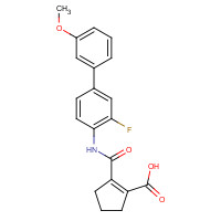 717824-30-1 2-[[2-fluoro-4-(3-methoxyphenyl)phenyl]carbamoyl]cyclopentene-1-carboxylic acid chemical structure